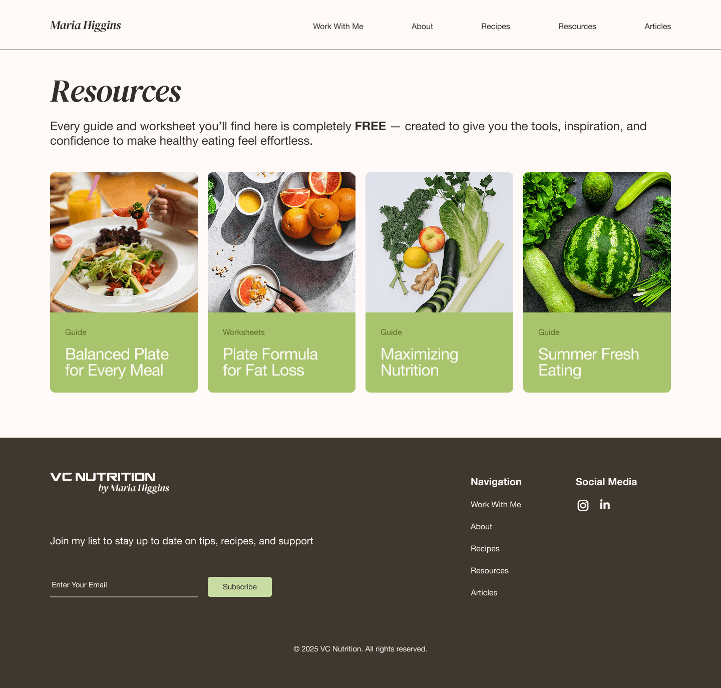 Final mockup 5 — recipe filtering.